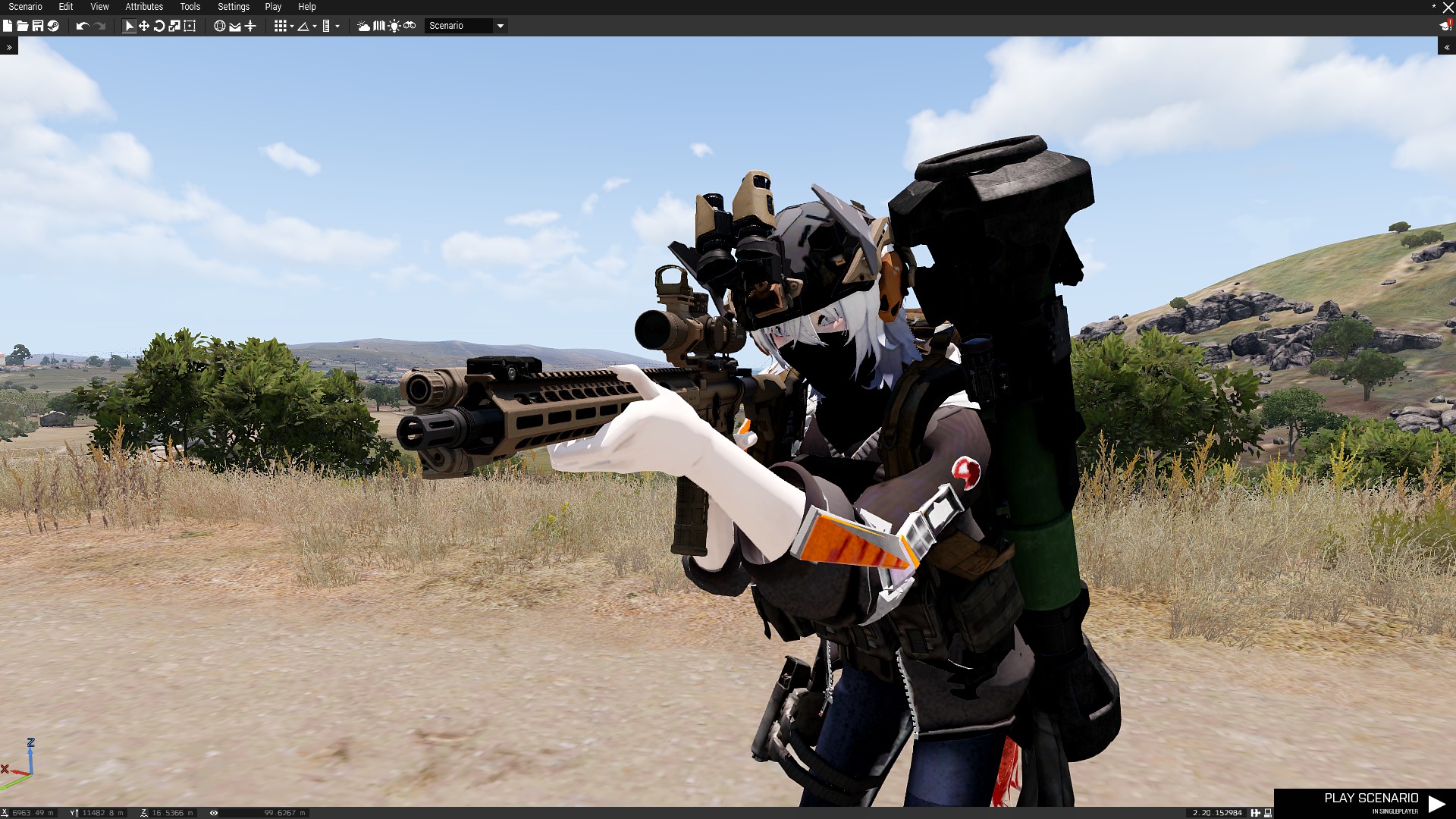 (Project M, BLUFOR) Tactical Anime Girl - Engineer