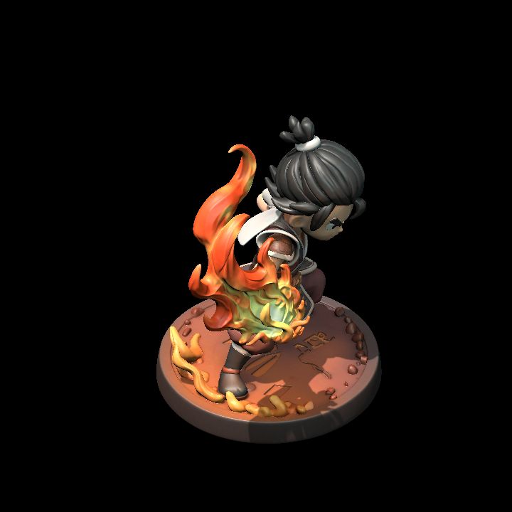 fire bending monk