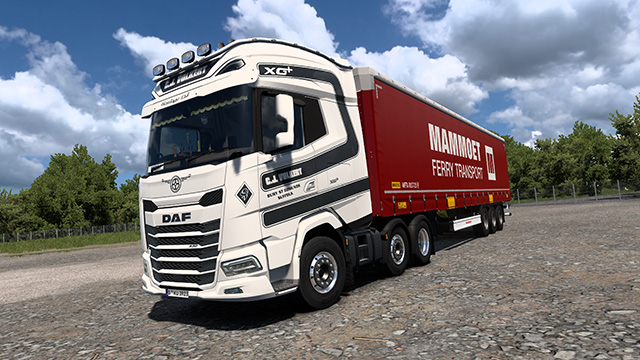 C.J Volkert - DAF XG & Mammoet Kässbohrer Trailer