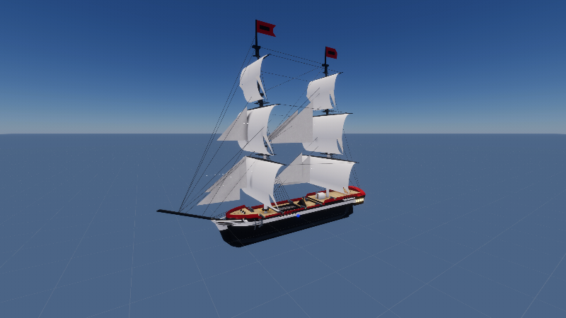 Merchant Brig (Red)