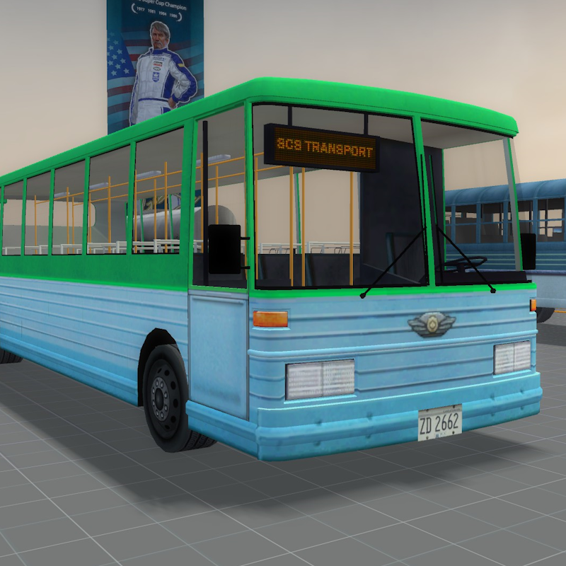 generic low poly buses