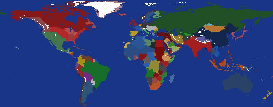 World Map 1914 but the USA didnt win the Revolution