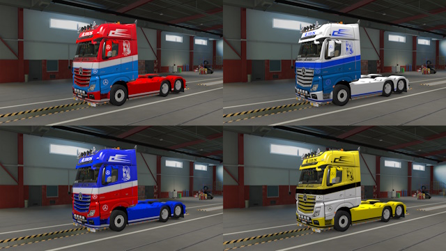 Mercedes Actros MP4 Multicolor Skin