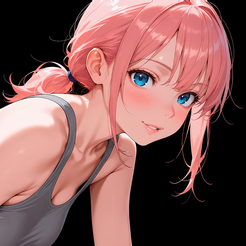 Girl | Dark Background | Dark / Colored Versions | 4K preview