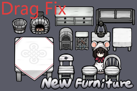 GloomyFurniture Drag Fix mod preview for RimWorld