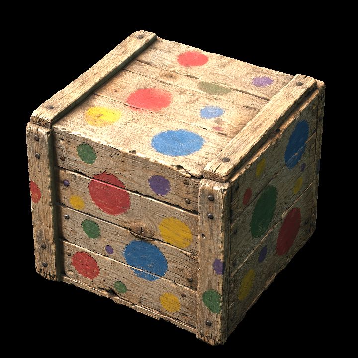 polka+dot+crate+3d+model