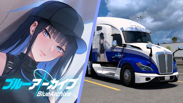 Kenworth T680 2022 Joumae Saori - Blue Archive [Combo Skin]