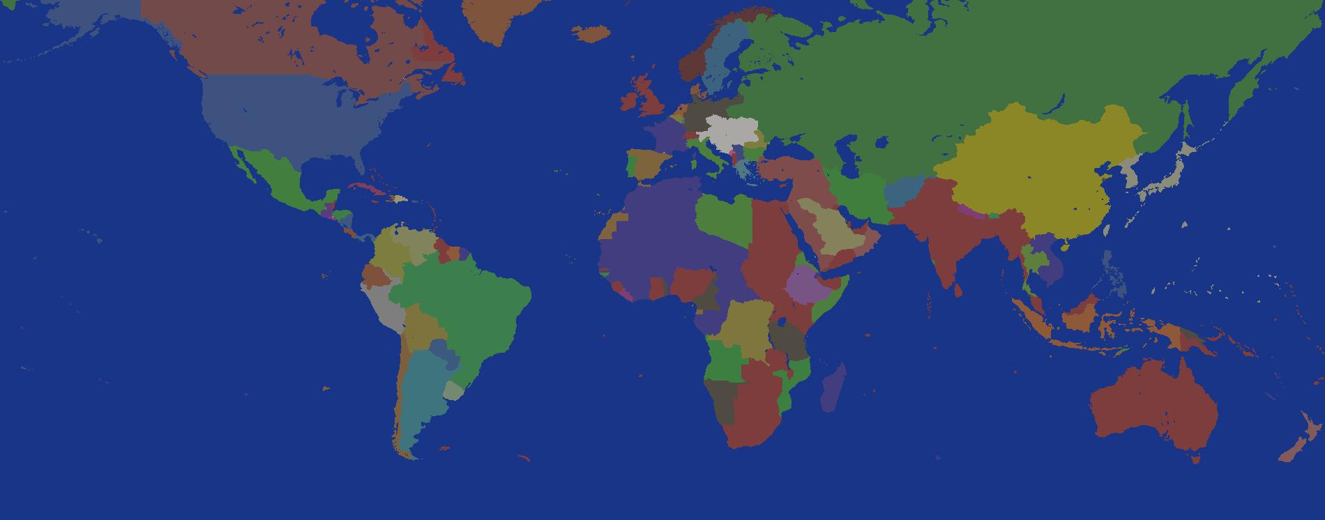 Hearts of Irons IV - 1914 World Map