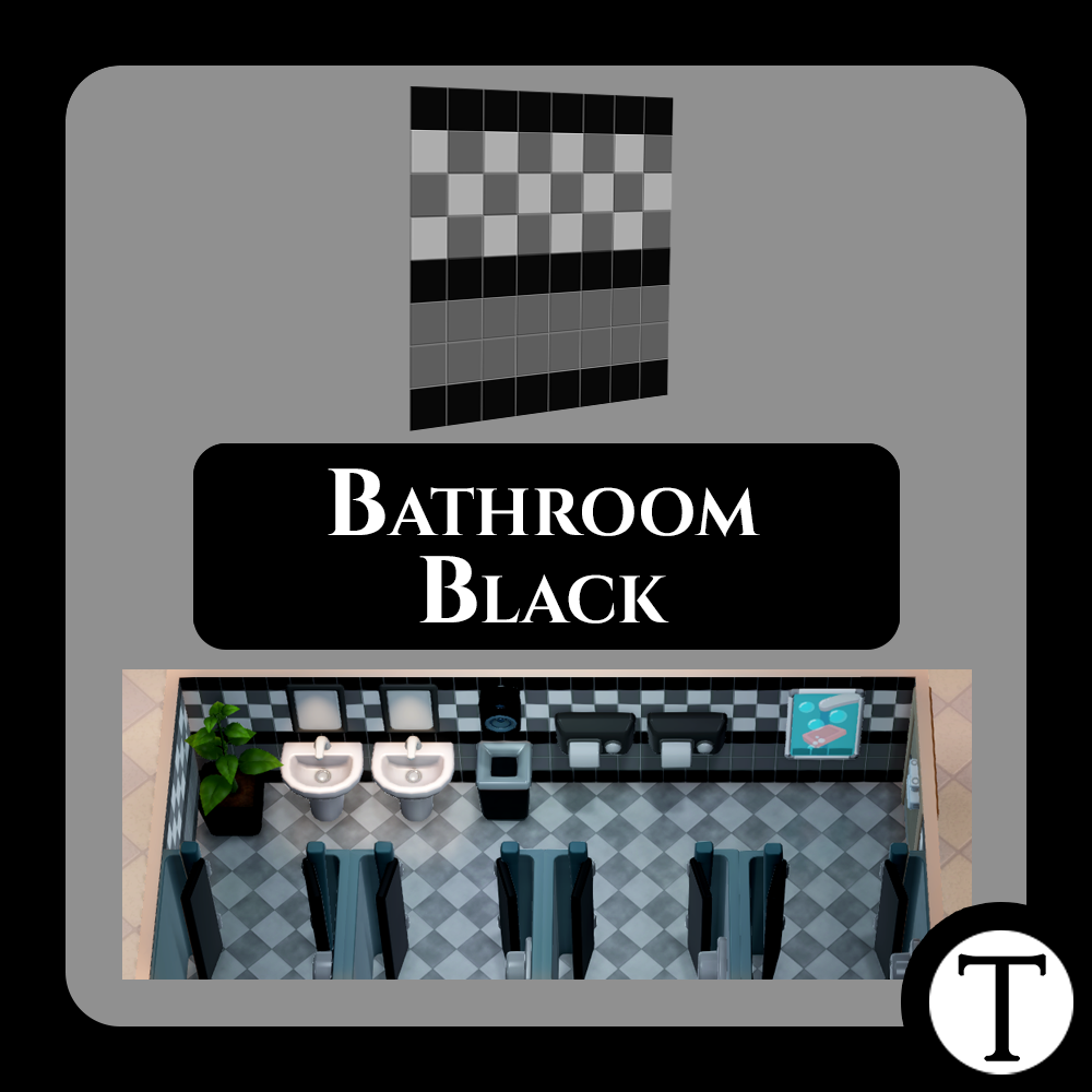 Bathroom Black Wallpaper