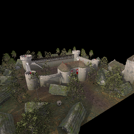 Stone small woodland castle