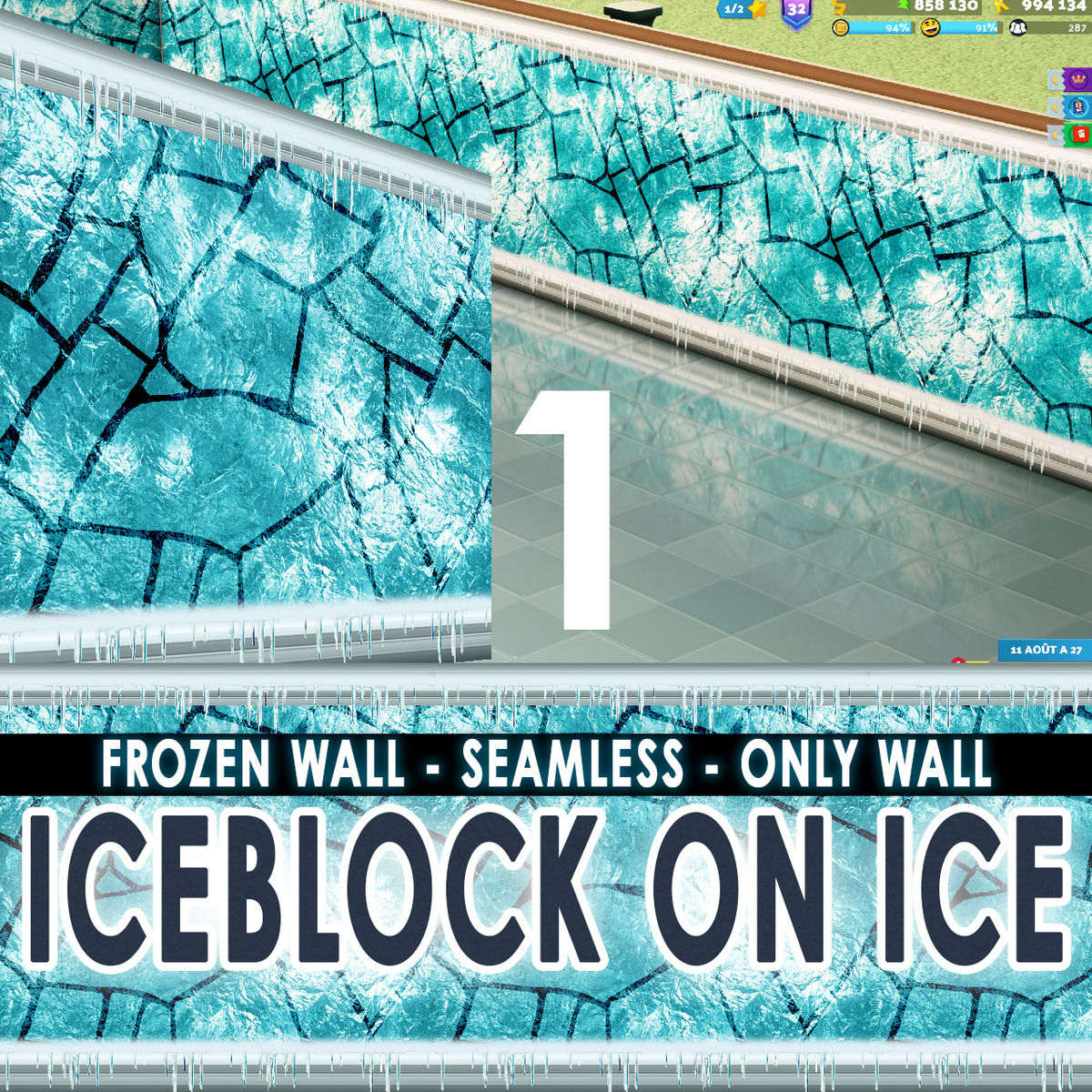 PANO ICEBLOCK ON ICE - ONLY WALL TEXTURE - NO PIPES SYSTEM