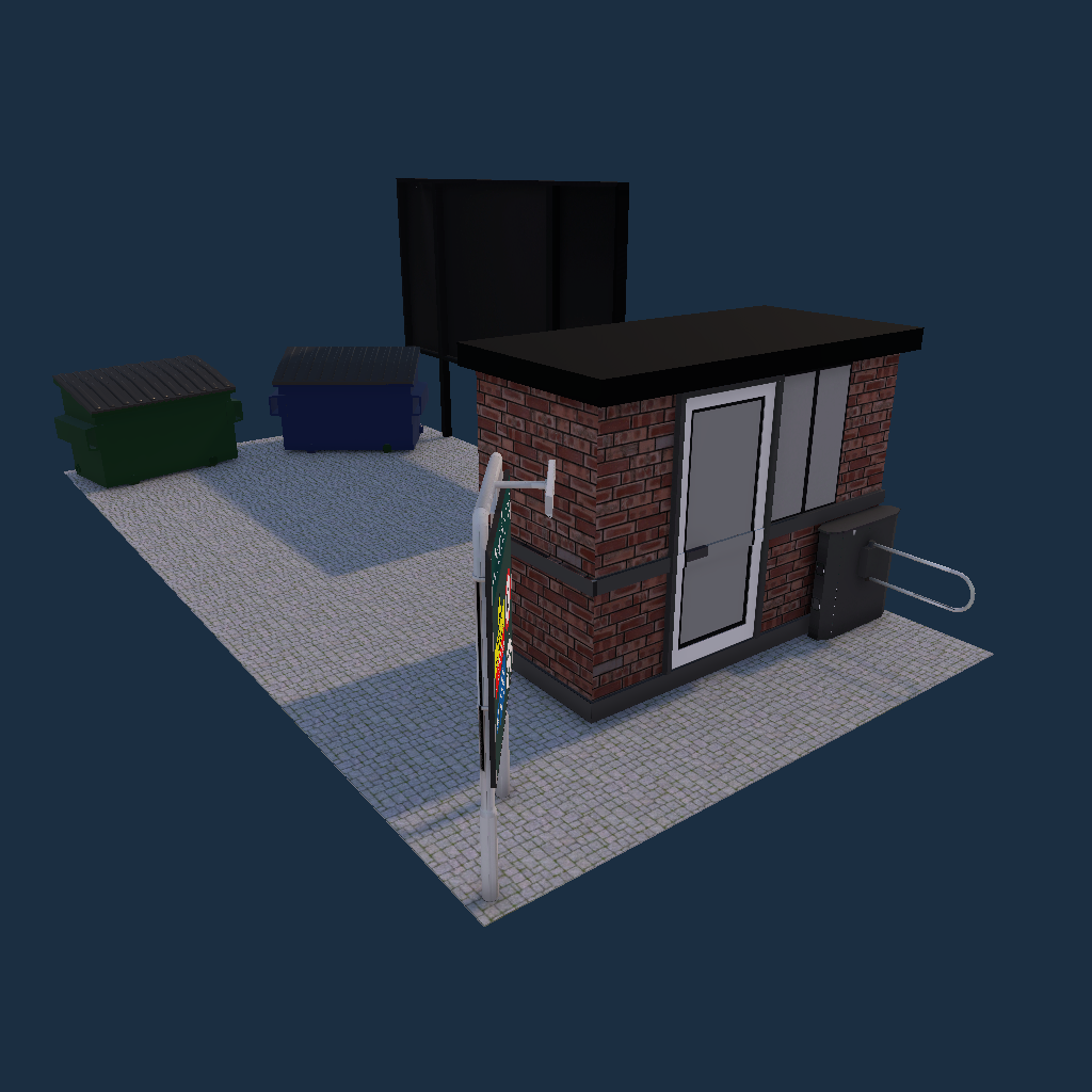 Depot Scene - Guardhouse ElmBus Lincoln