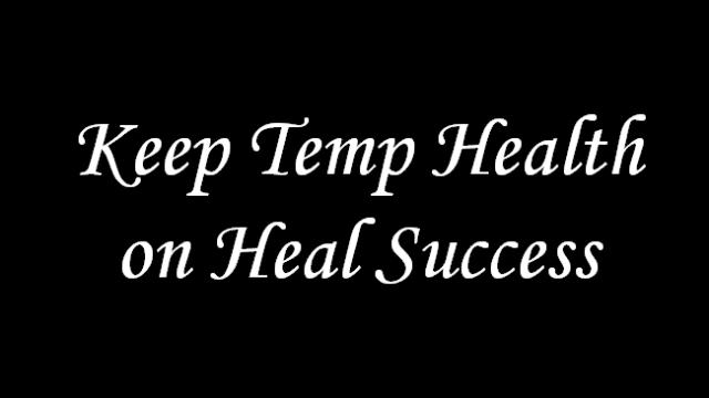 Keep Temp Health on Heal Success