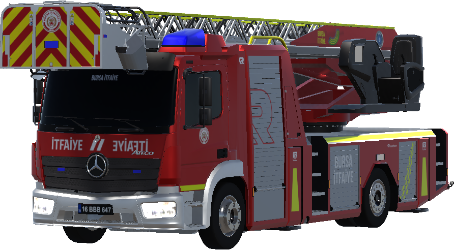 Mercedes-Benz Atego 2019 | Bursa Fire Department Ladder Truck