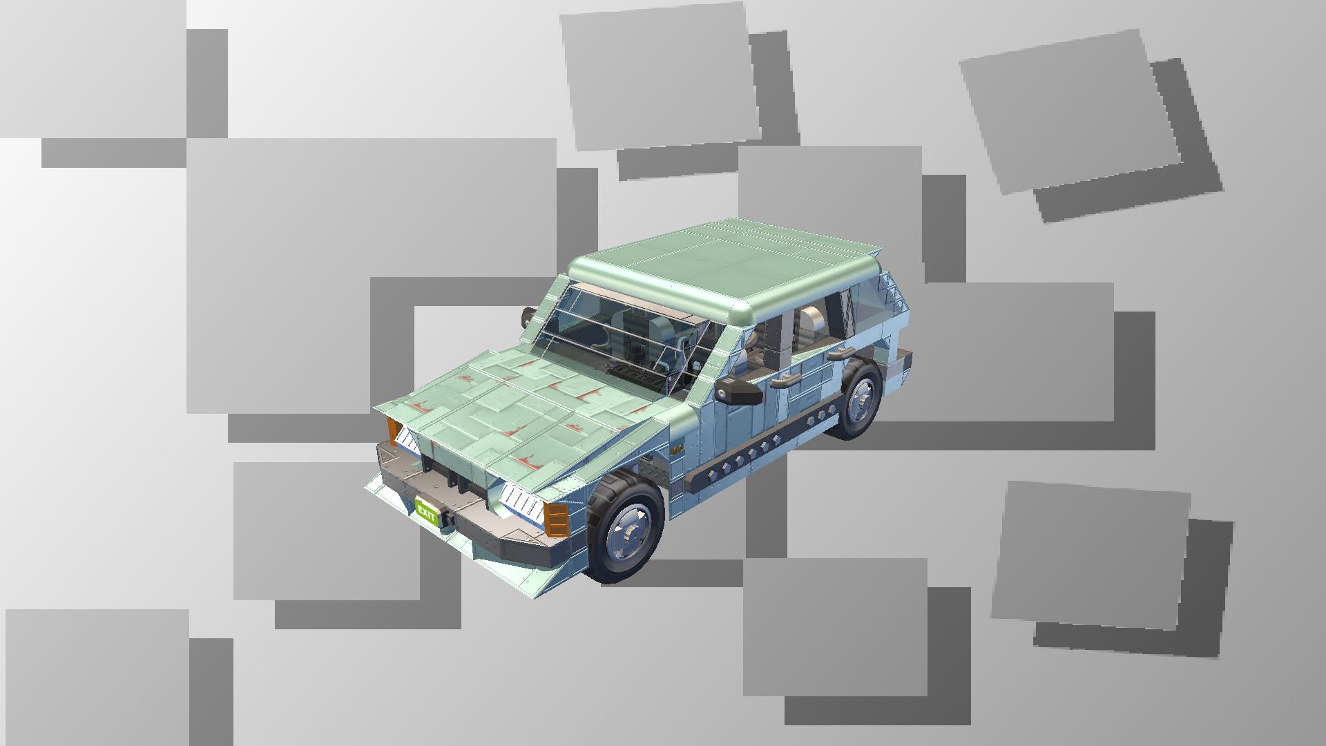 BIG VAZ-2114 Stock *Light Greenish Gray*