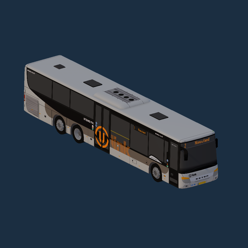 Setra S 418 LE U-OV Ulink (Grijs-Oranje)