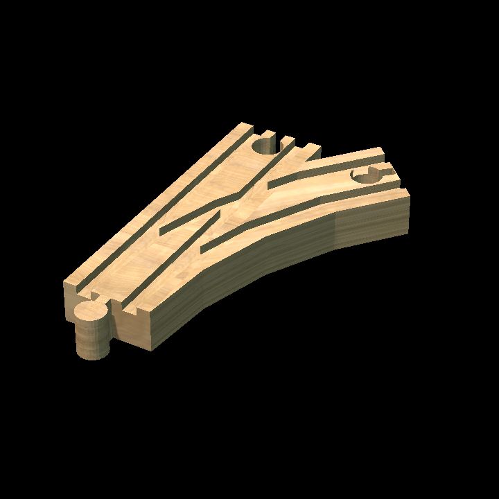 Wooden track Y Rcurv 2F
