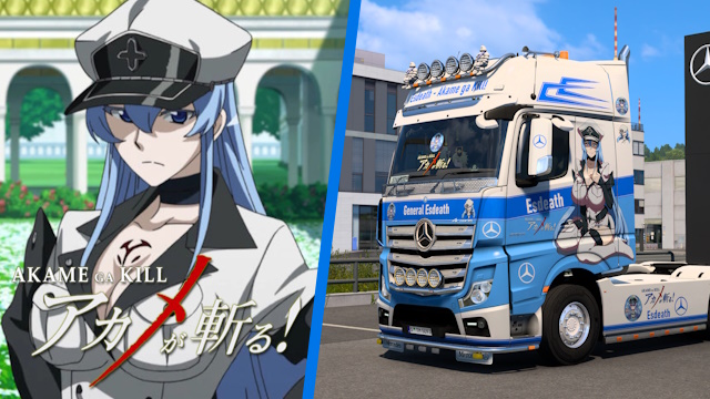 Mercedes Actros MP4 Esdeath - Akame ga Kill! Skin