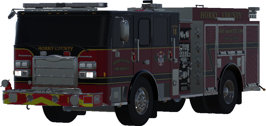 Horry County Fire Dept. Pierce Enforcer Engine 18 [4K]