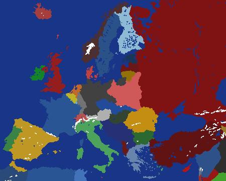 Europe 1933 With flags and more
