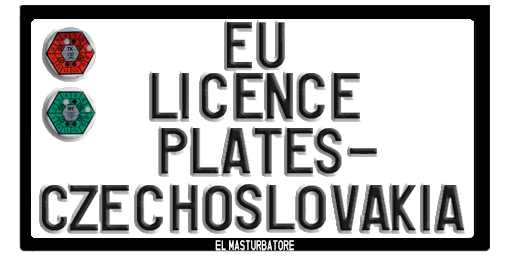 EU Licence Plates - #40 Czechoslovakia