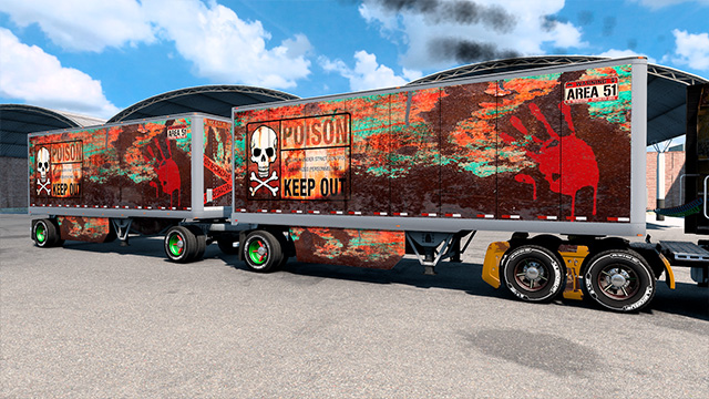 sking trailer caja seca