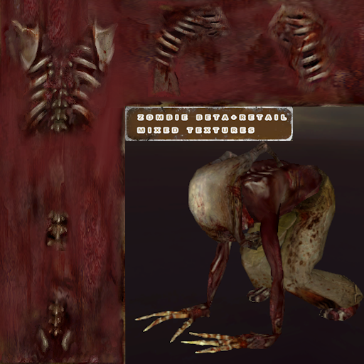 beta fast zombie mixed textures