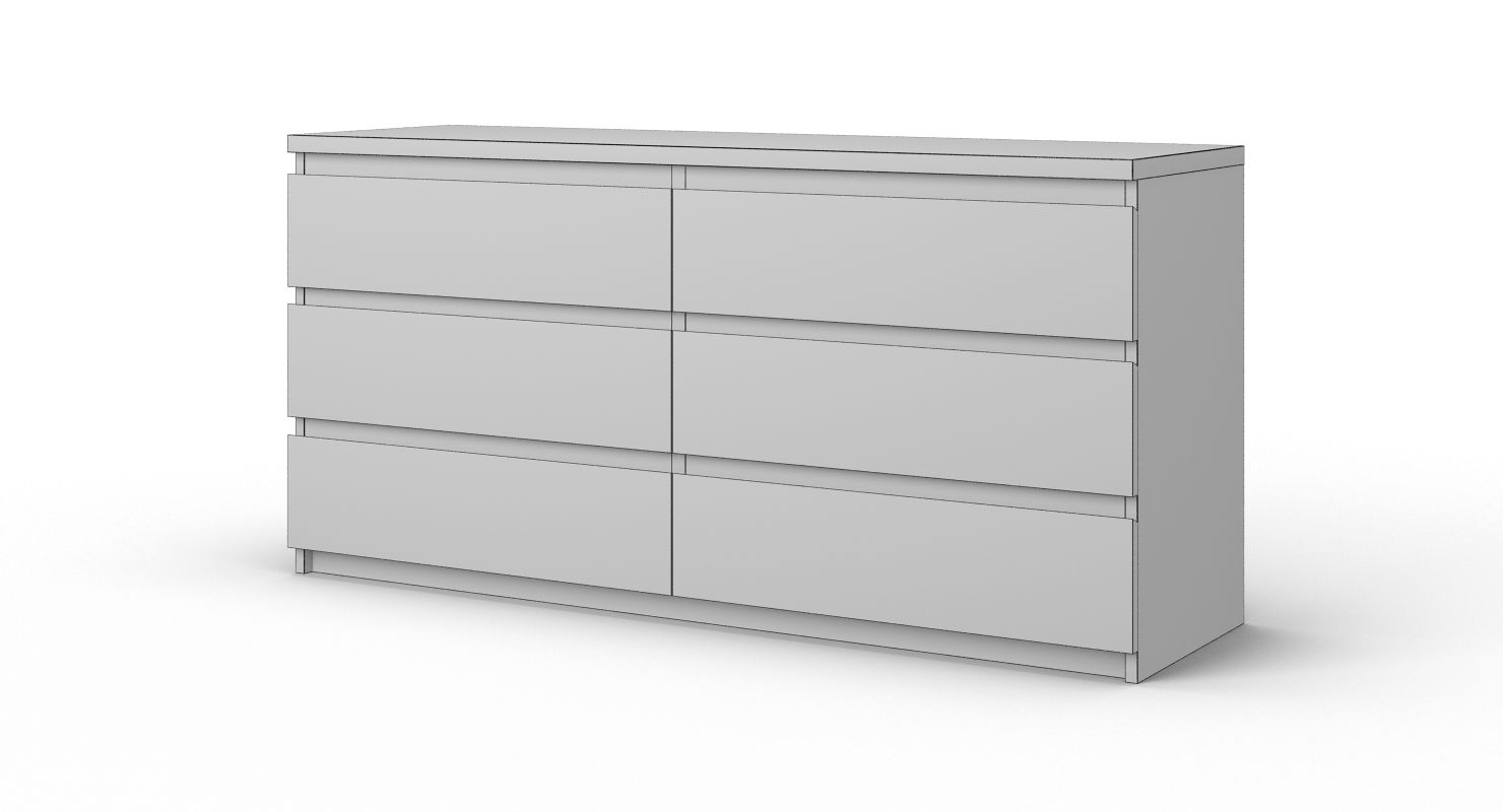 6-Drawer Double Dresser preview
