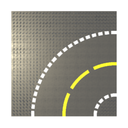 LEGO® Curve Road Plate Version 2