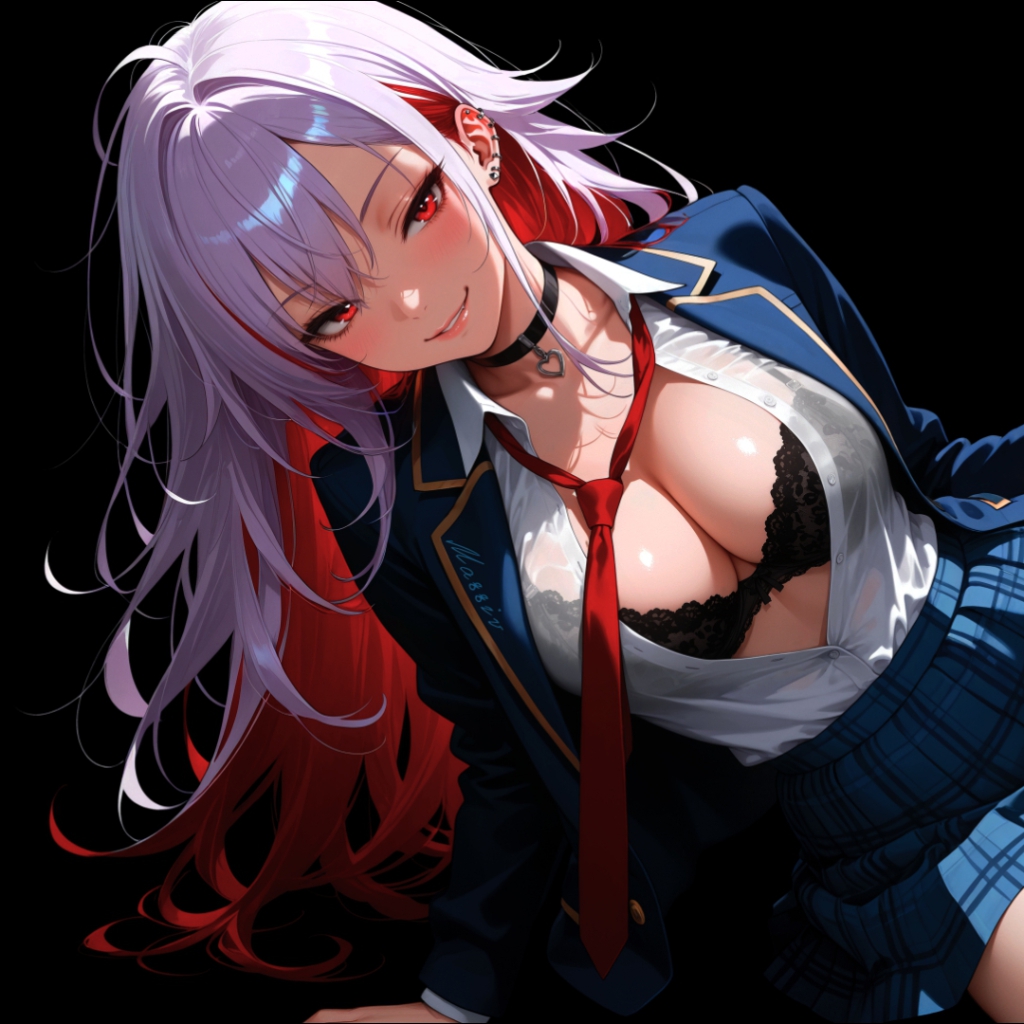 Girl | Dark Background | Dark & Colored Versions | 4K