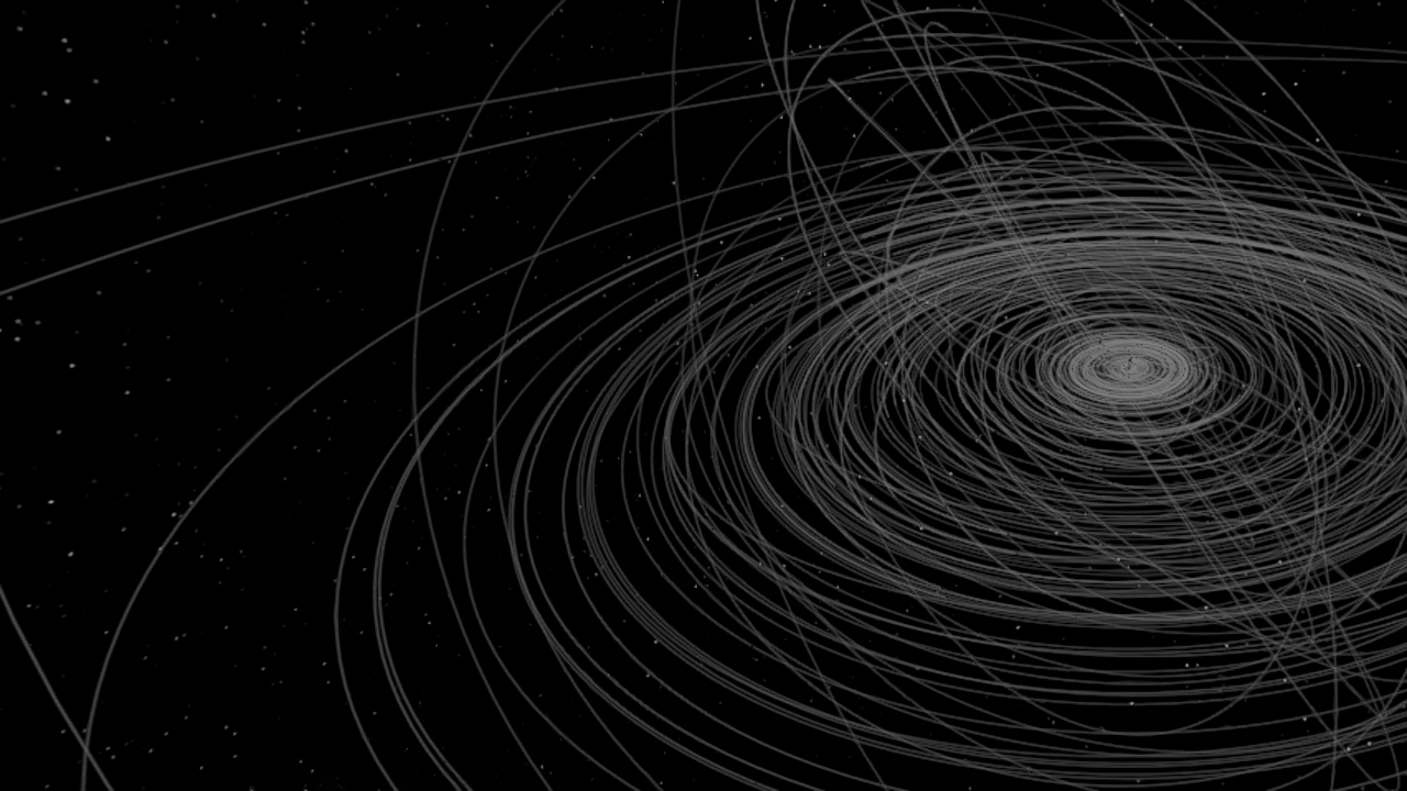 Our entire solar system that we know of. It took us 12 days to complete but we're not sure 