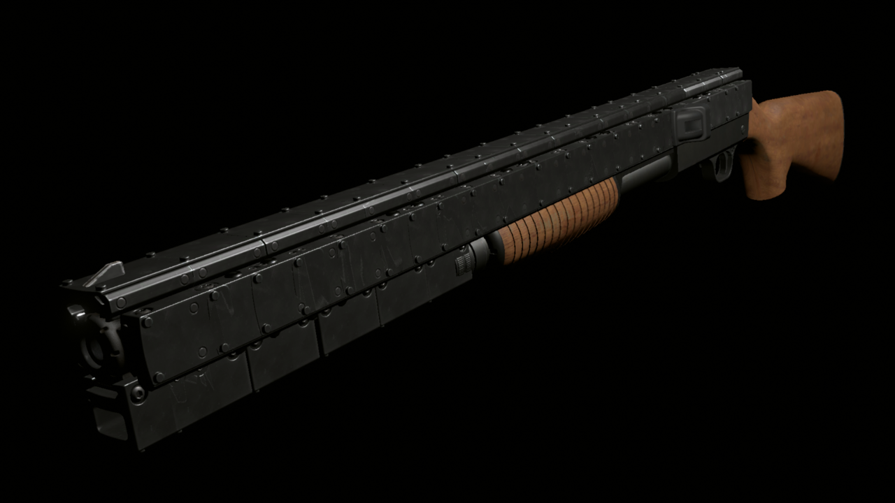 Ithaca 37 Cyberpunk'd