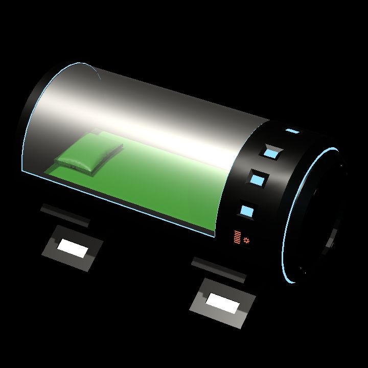 scifi bed cylinder