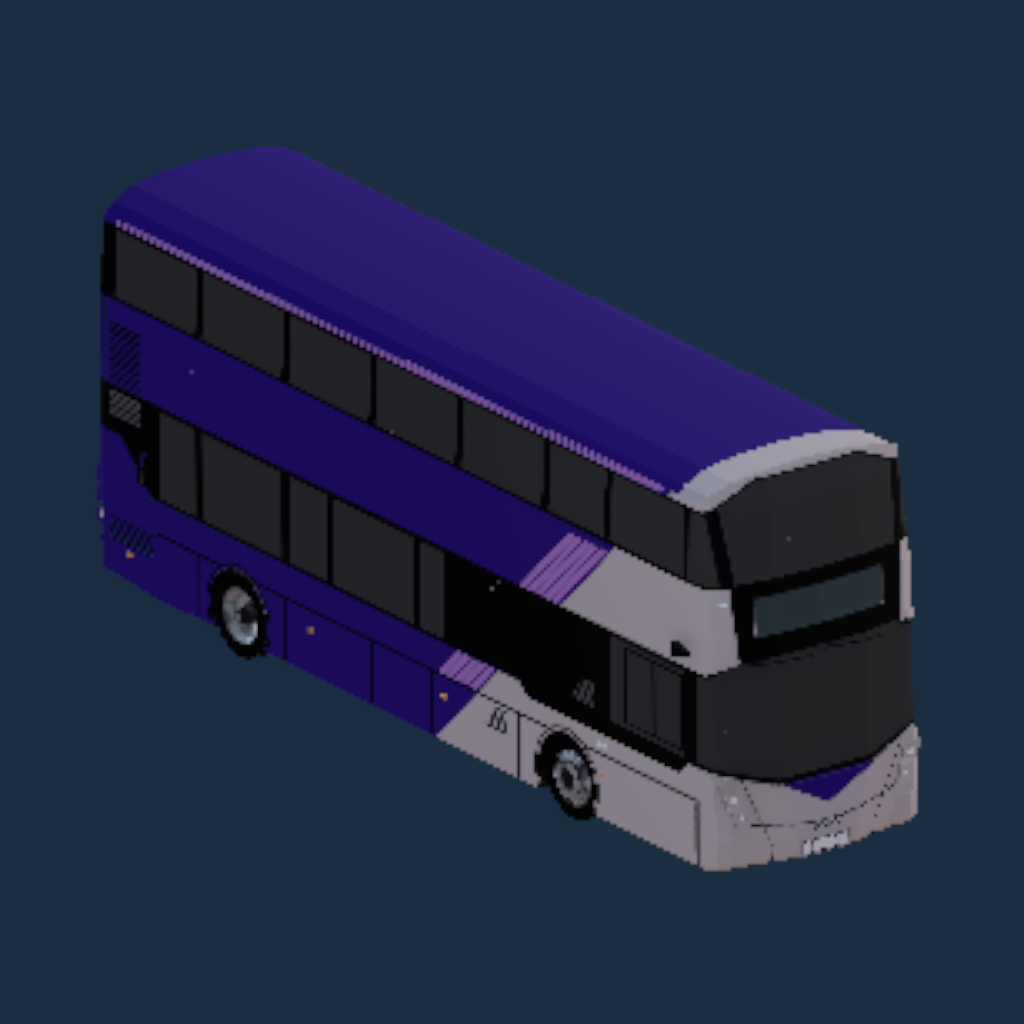 Wright Streetdeck Electroliner First Ultraviolet Unbranded Remastered