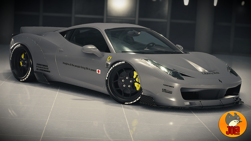 Livery Ferrari 458 - Liberty Walk carbon