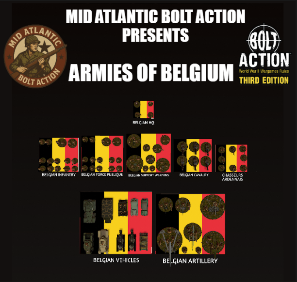 Mid Atlantic Bolt Action Armies of Belgium