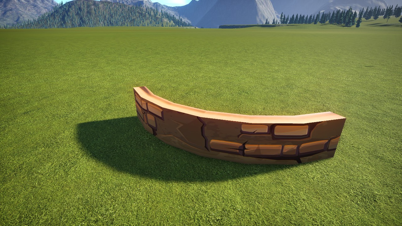 KPR - Cartoon Wall1 1m Curved