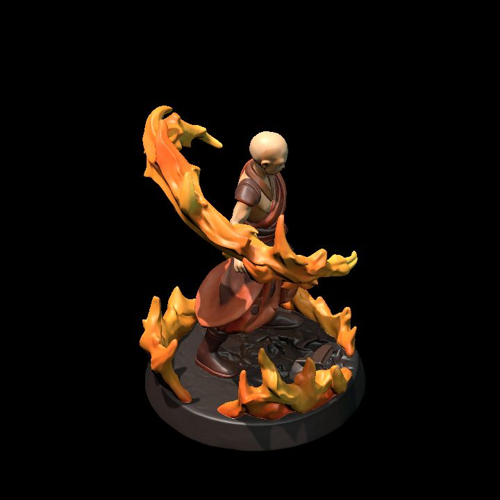 fiery monk