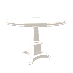 Round dining table - White