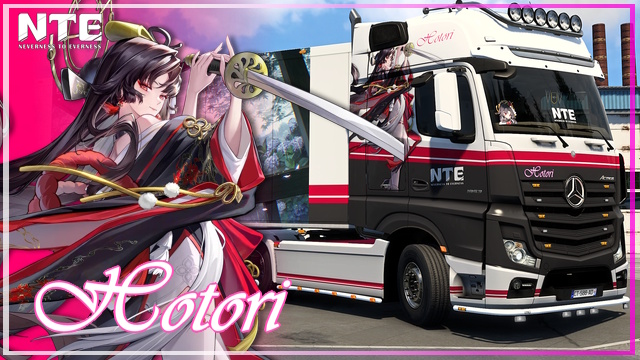 [NTE] Hotori paintjob for Mercedes MP4 and SCS box trailers
