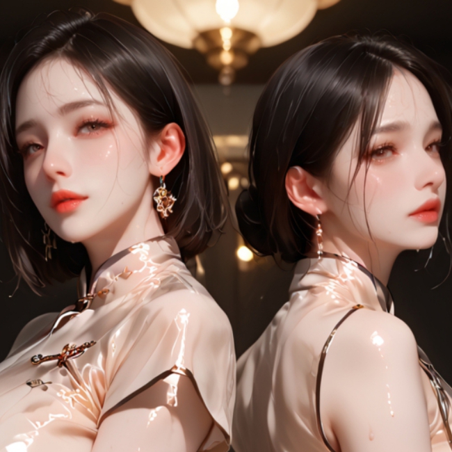 露乳旗袍