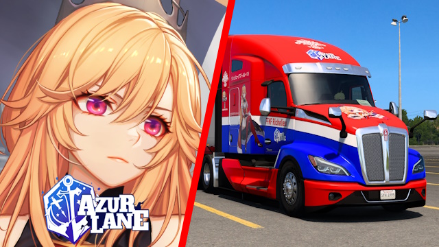 Kenworth T680 2022 FFNF Richelieu - Azur Lane [Combo Skin]