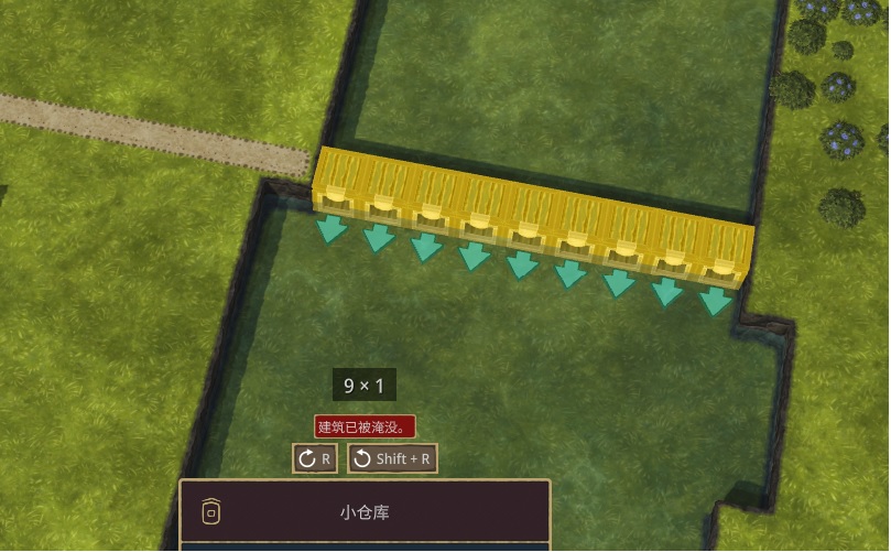 Buildings are constructed in clusters