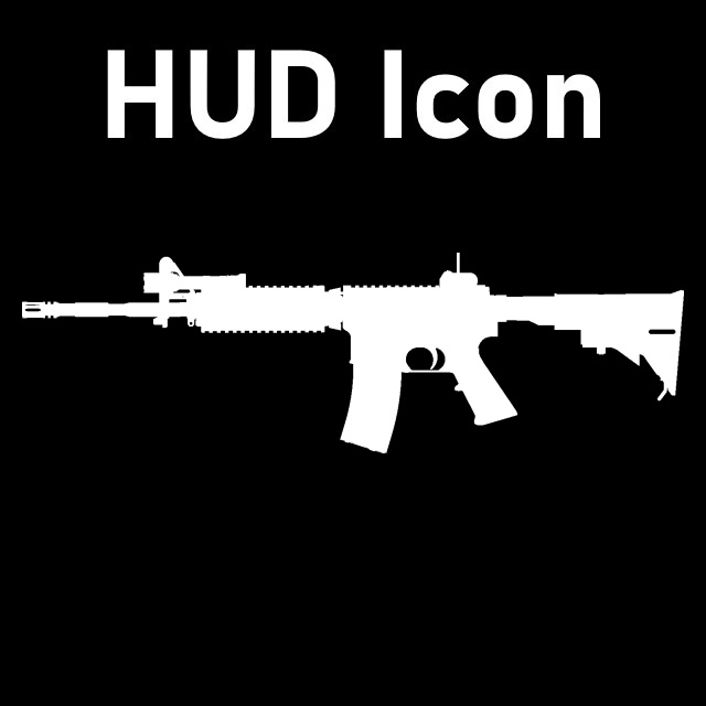 Colt M4A1 Carbine HUD Icon (Assault Rifle)

