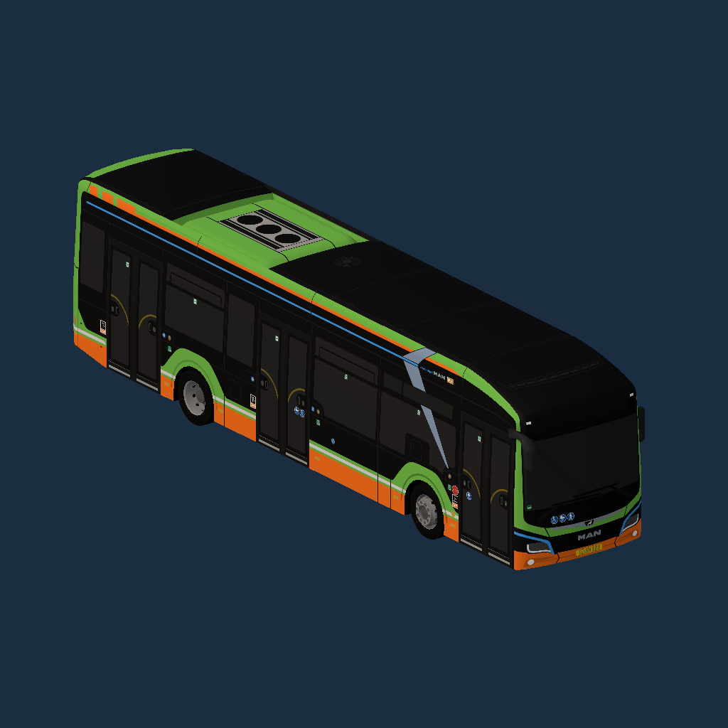 Nanning Bus [V2-3-D](MAN Lion's City 12E by _T_B_N_)