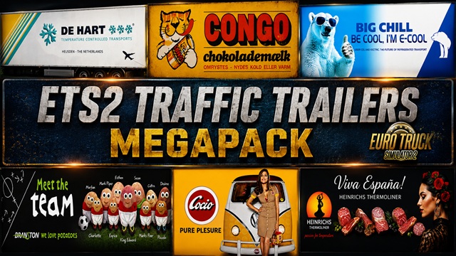 ETS2 Traffic Trailers Mega Pack
