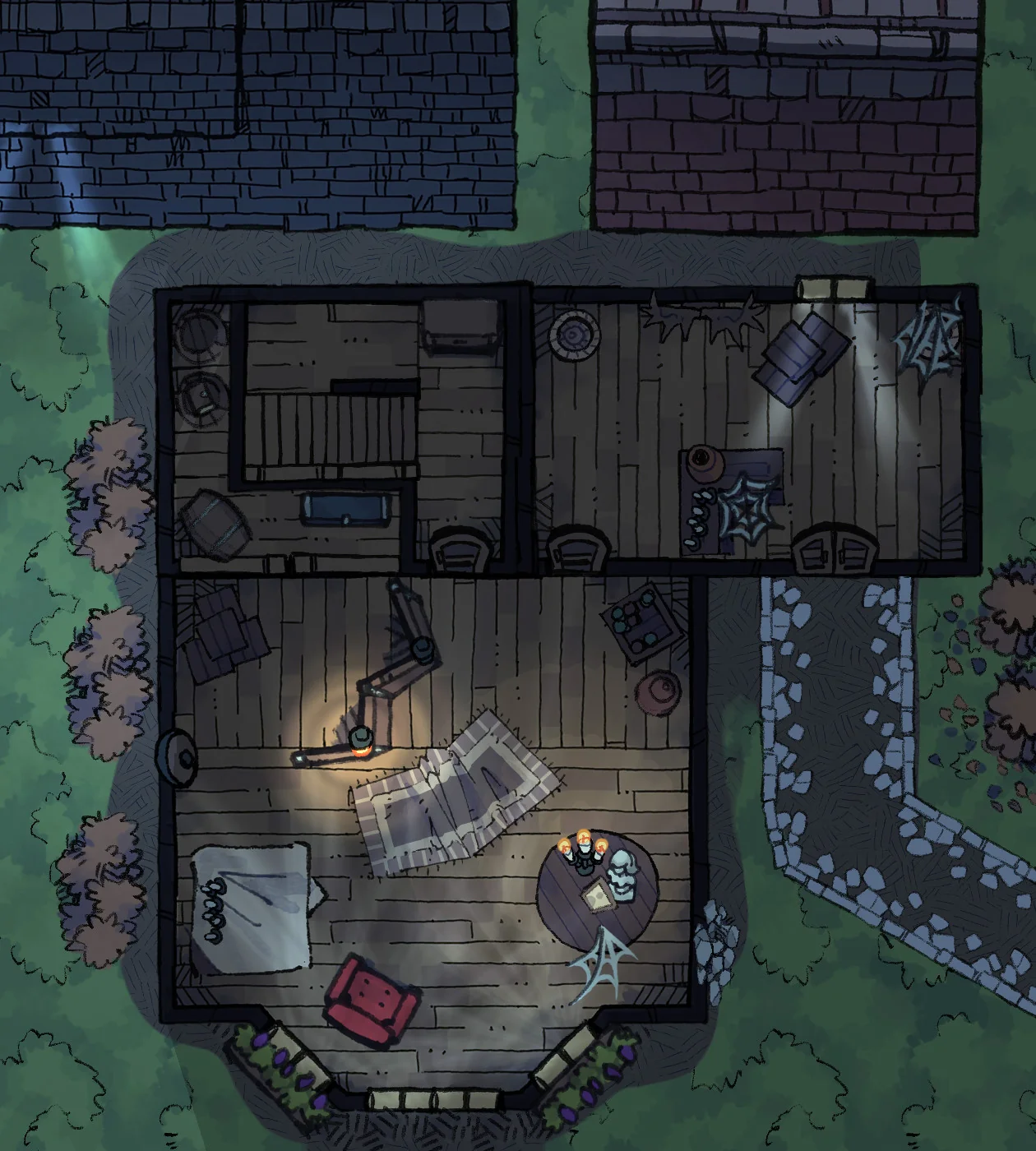 Abandoned House RPG Map