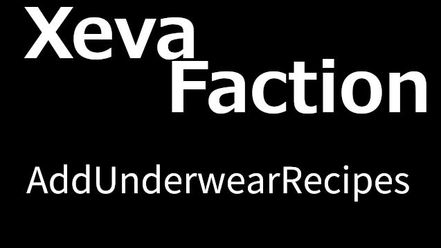 XevaFactionAddUnderwearRecipes mod preview for RimWorld