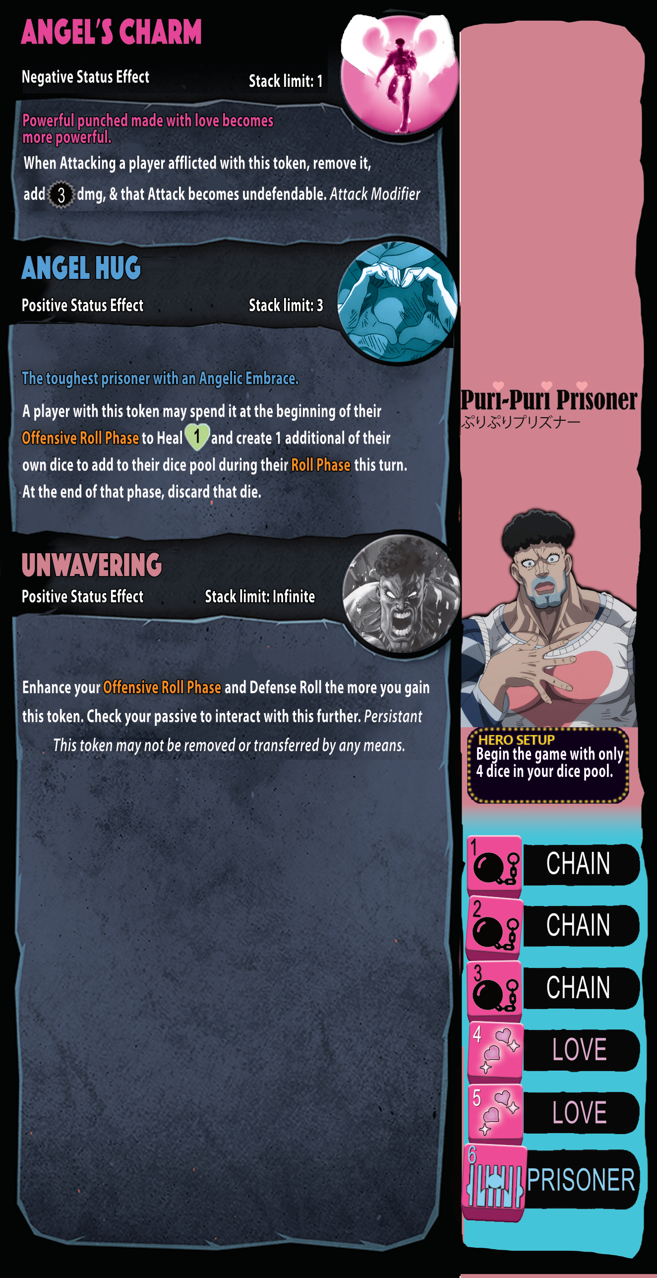Puri Puri Prisoner: Dice throne Homebrew, bran new, lightly tested