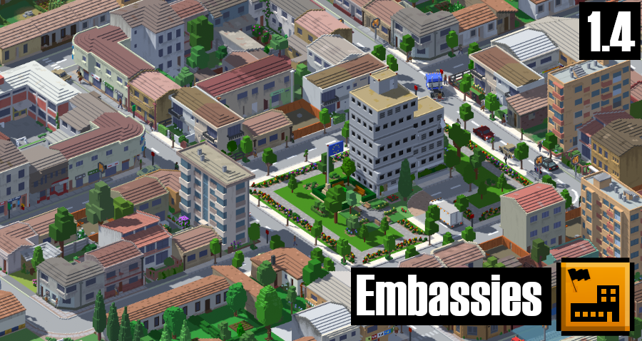Embassies and flags mod V1.4